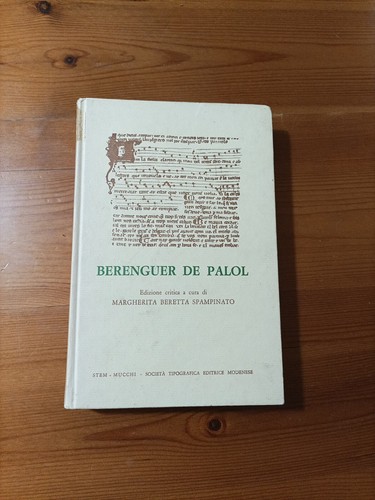 Berenguer palol edizione a - berenguer, palol.edizione